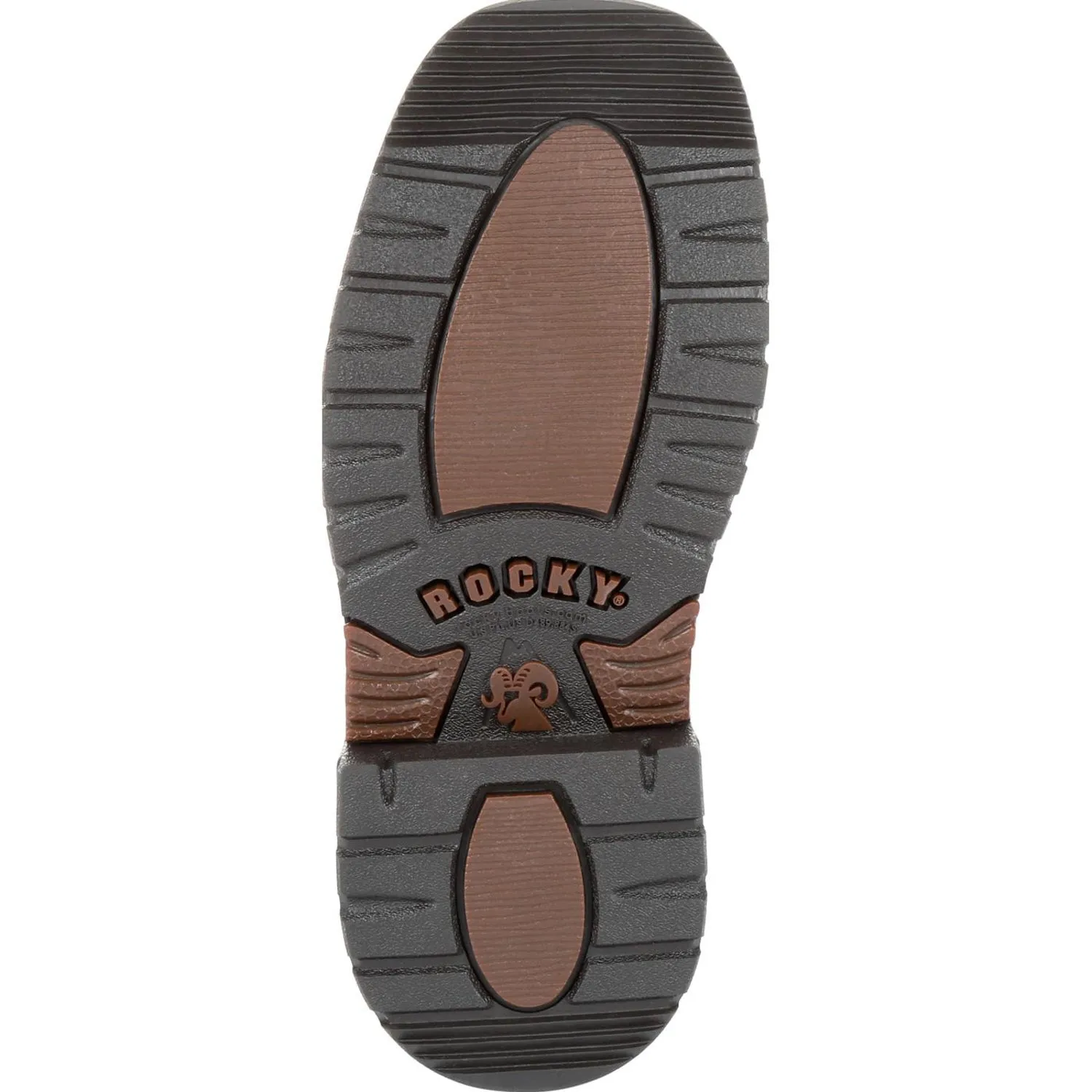 Rocky Kids Boys Brown Realtree Leather Ride FLX WP Cowboy Boots