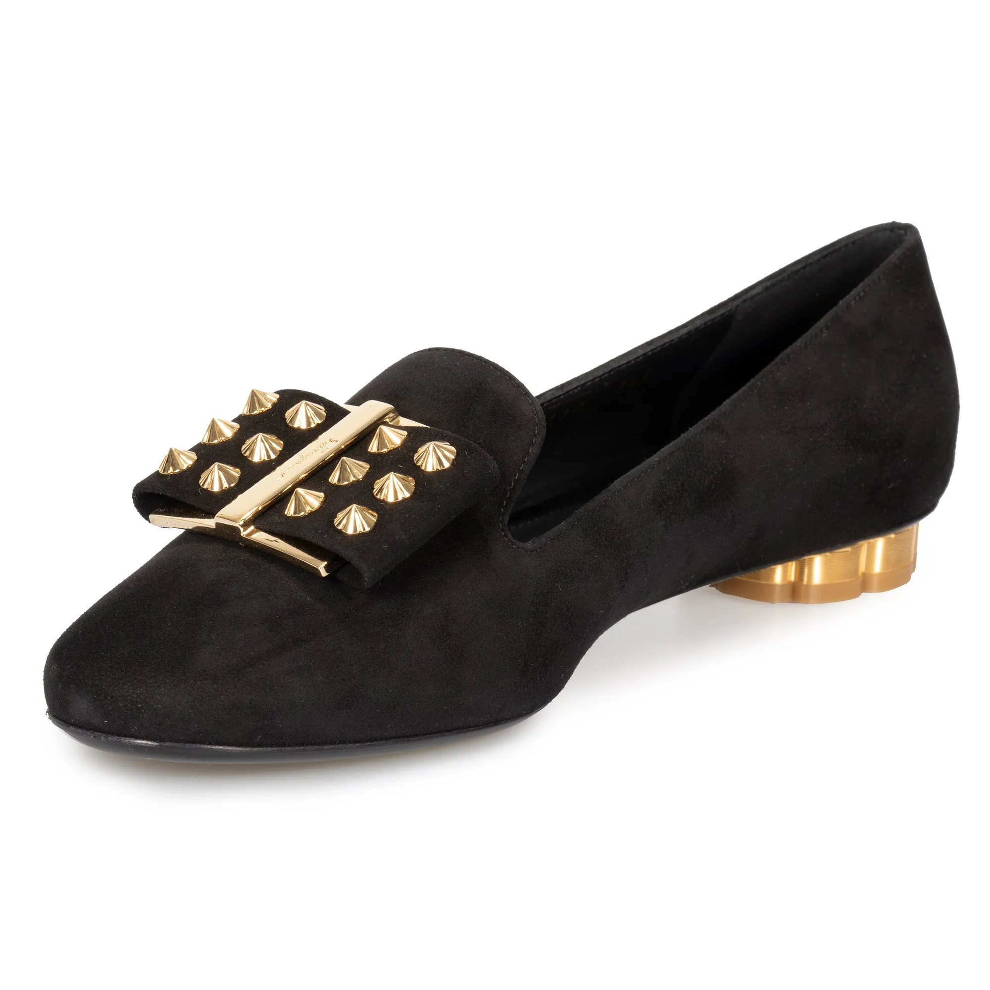 Salvatore Ferragamo Sarno Black Flat Women's Shoes