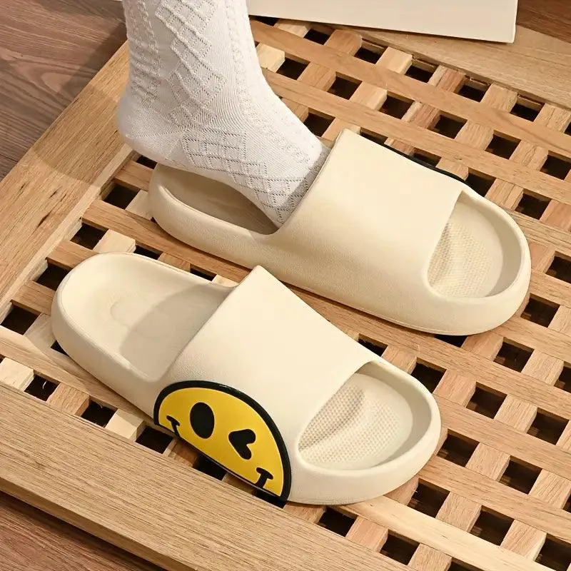 Smiley Face Cloud Slides – Fun Comfort for Every Step