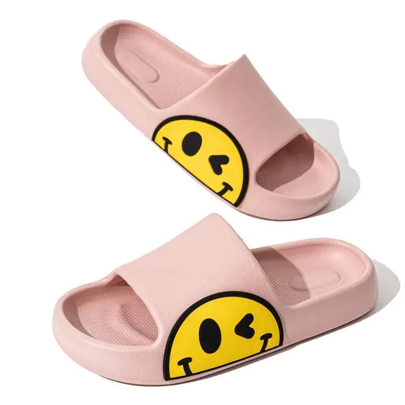 Smiley Face Cloud Slides – Fun Comfort for Every Step