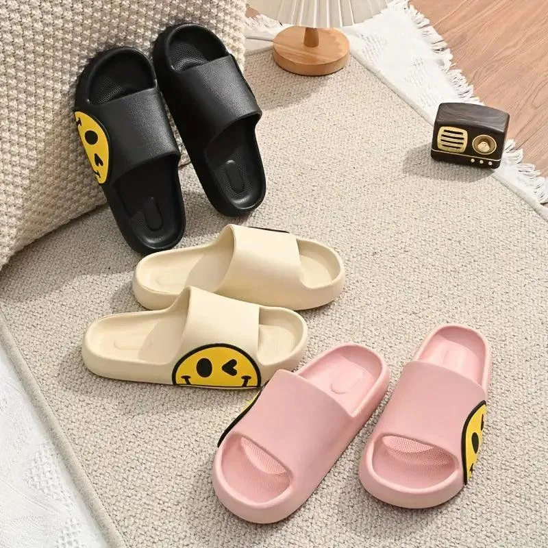 Smiley Face Cloud Slides – Fun Comfort for Every Step