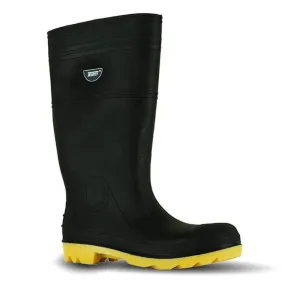 Team INDBY-12 Size 12 Yellow Industrial Steel Toe Gumboots