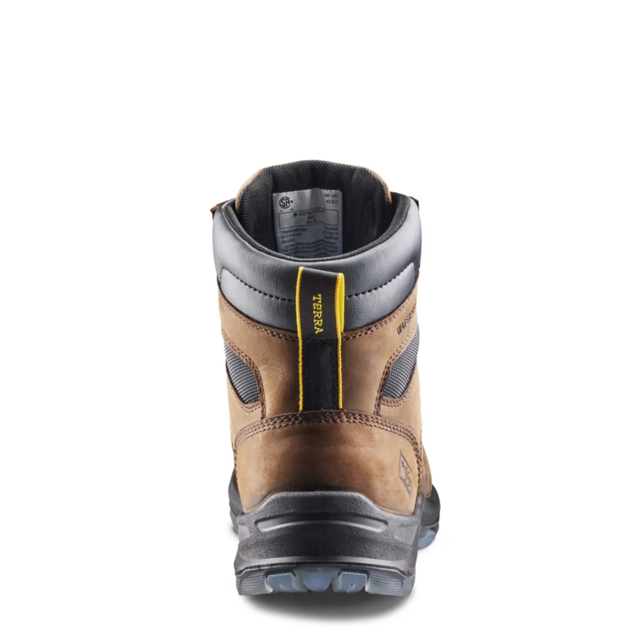 Terra Men's Byrne Safety Work Boots 6" Leather Waterproof Composite Toe | Sizes 3-14