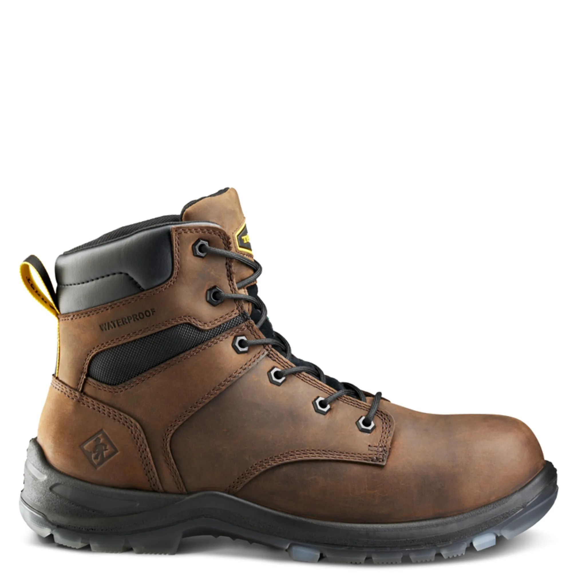 Terra Men's Byrne Safety Work Boots 6" Leather Waterproof Composite Toe | Sizes 3-14