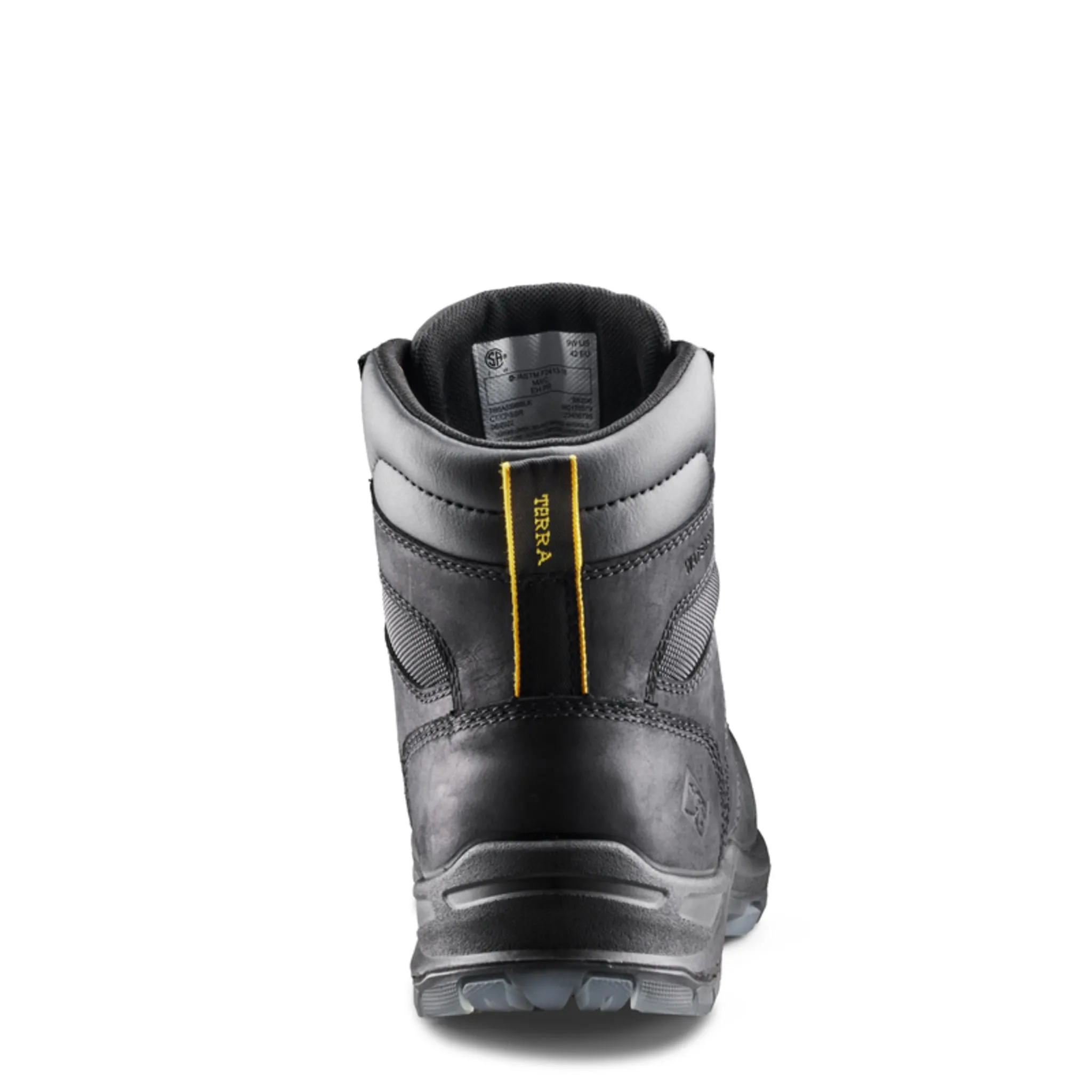 Terra Men's Byrne Safety Work Boots 6" Leather Waterproof Composite Toe | Sizes 3-14