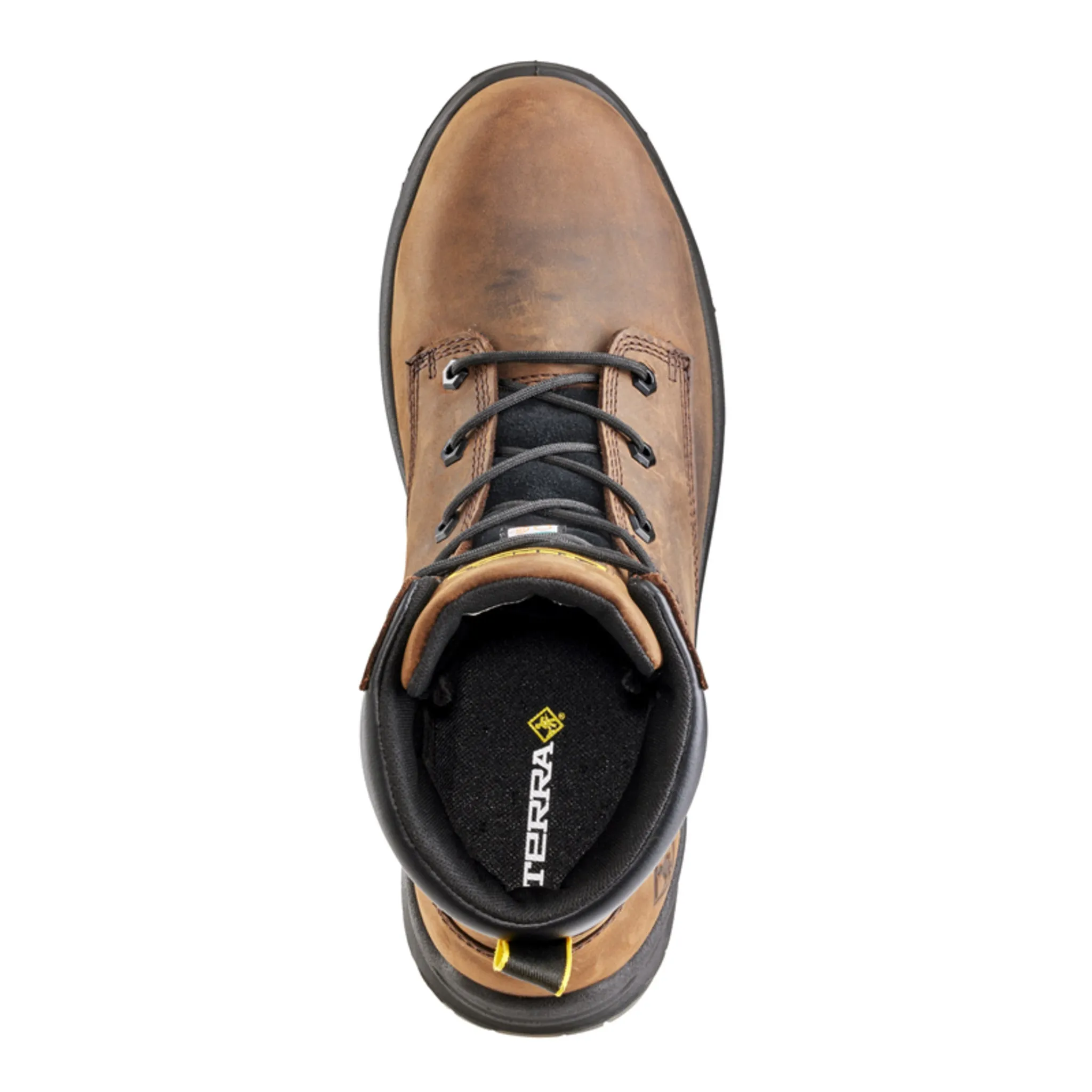 Terra Men's Byrne Safety Work Boots 6" Leather Waterproof Composite Toe | Sizes 3-14