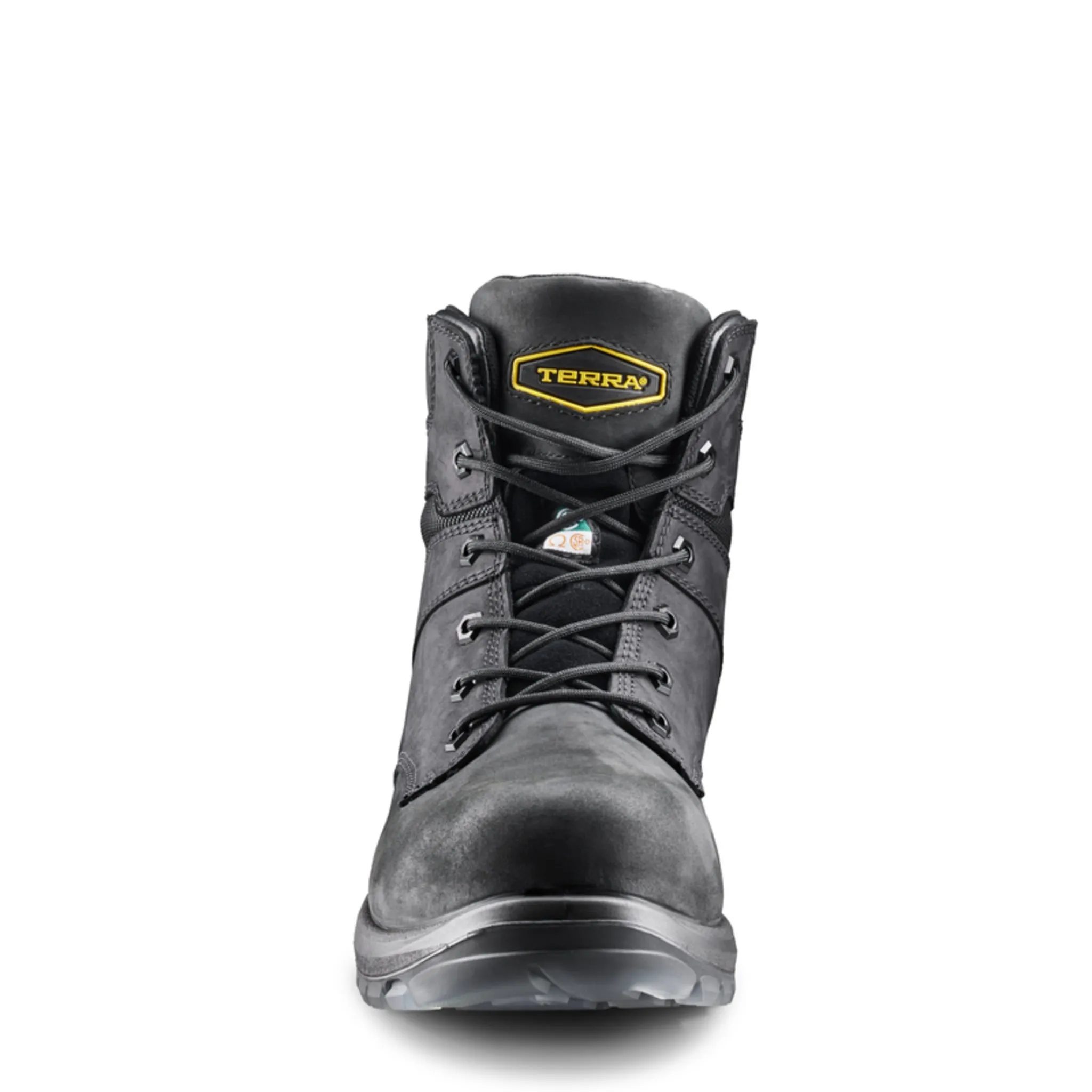 Terra Men's Byrne Safety Work Boots 6" Leather Waterproof Composite Toe | Sizes 3-14