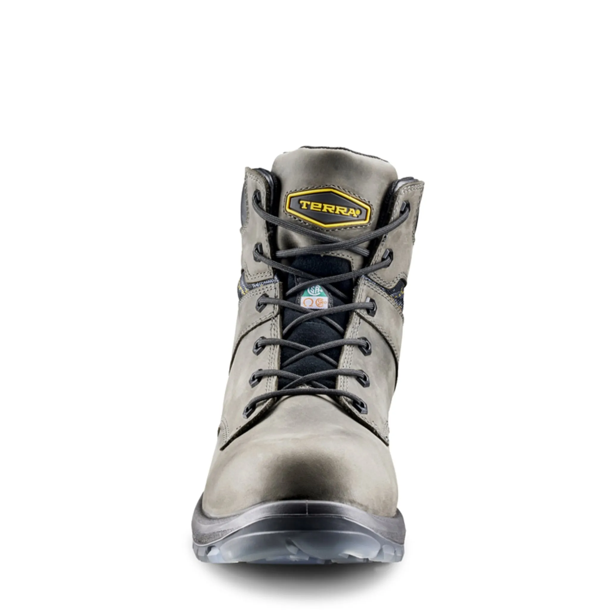 Terra Men's Byrne Safety Work Boots 6" Leather Waterproof Composite Toe | Sizes 3-14