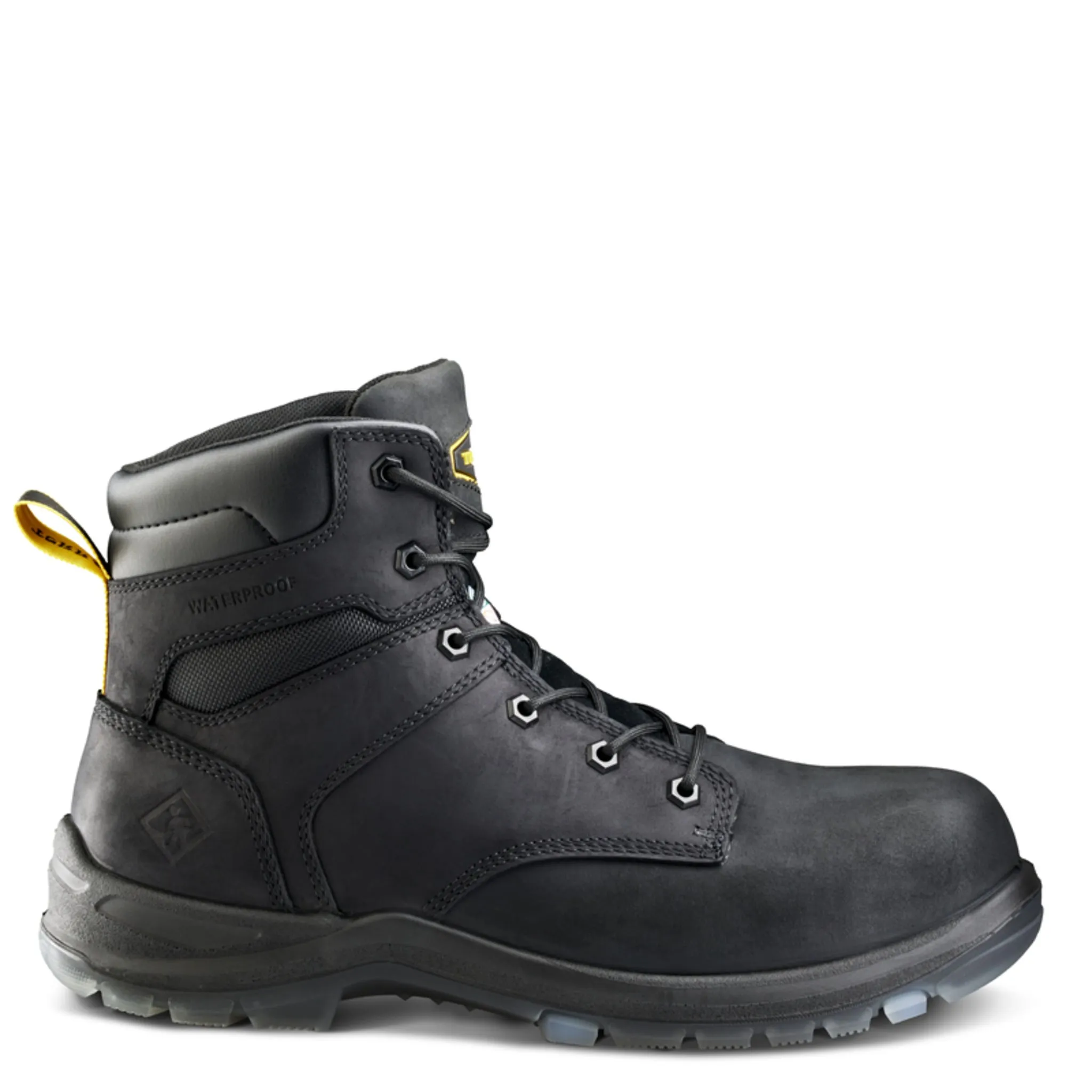 Terra Men's Byrne Safety Work Boots 6" Leather Waterproof Composite Toe | Sizes 3-14