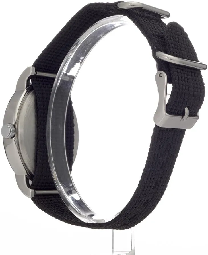 Timex Weekender 38mm Unisex Analog Watch | INDIGLO Backlight | Adjustable Durable Nylon Fabric Slip Through Strap | 24 Hour Time