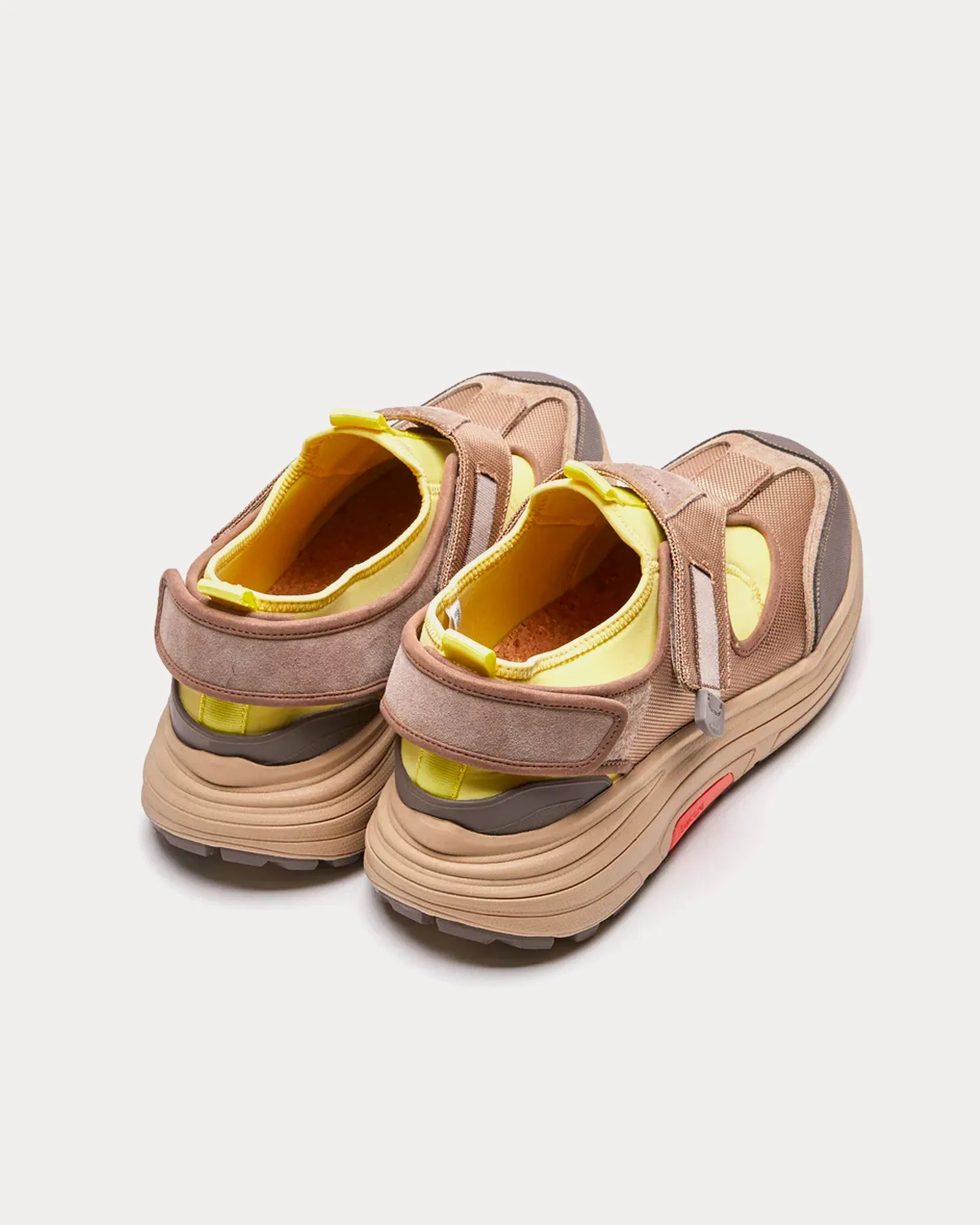 Tred Beige / Yellow Slip On Sneakers