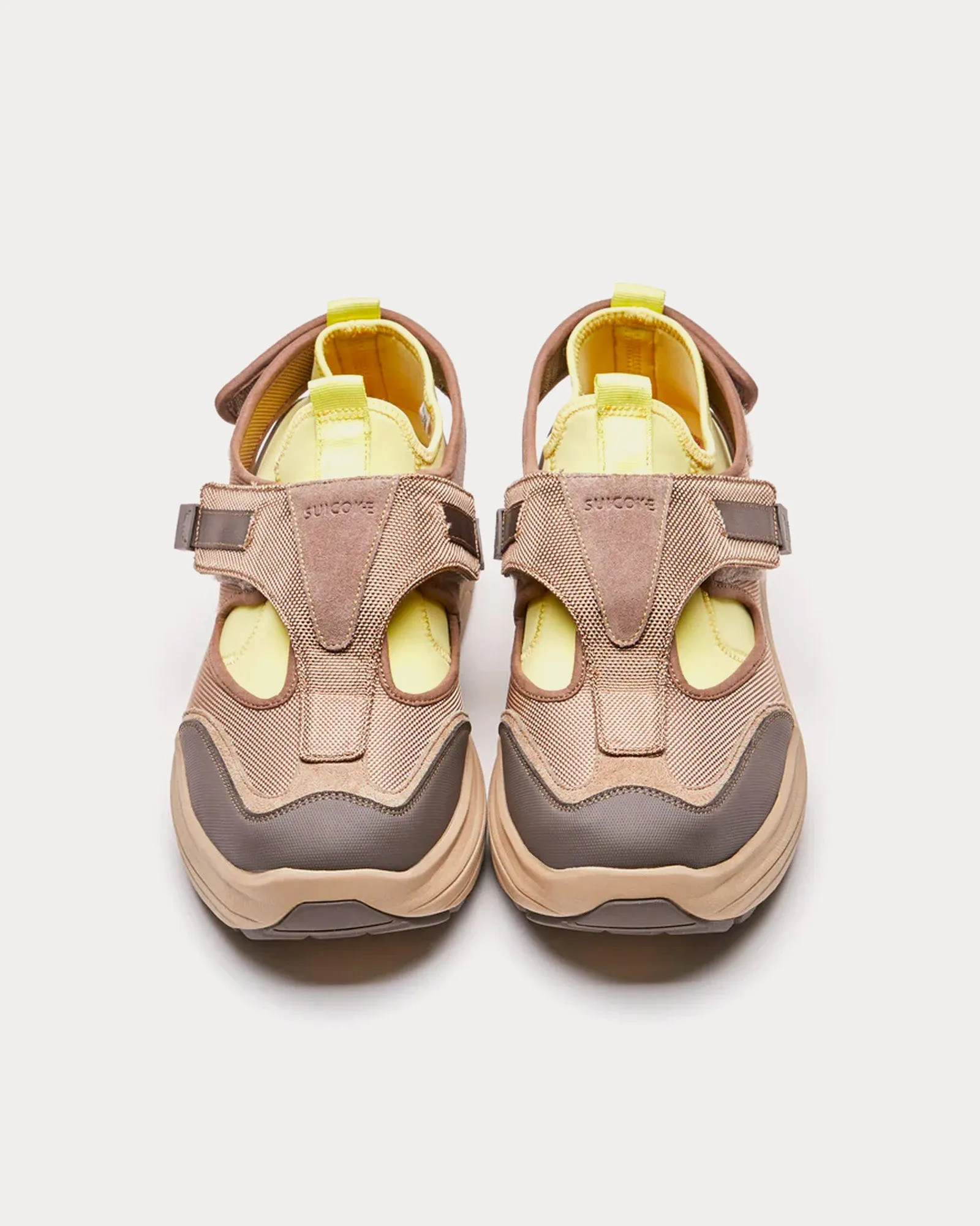 Tred Beige / Yellow Slip On Sneakers
