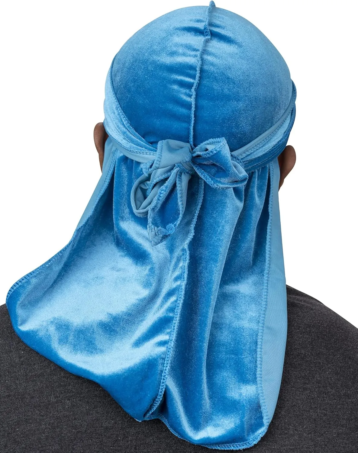 Veeta Superior Velvet Durag - Soft Velvet Durags for Men & Women, Long Double Wide Straps, Silky Durag Liner, Triple Stitched