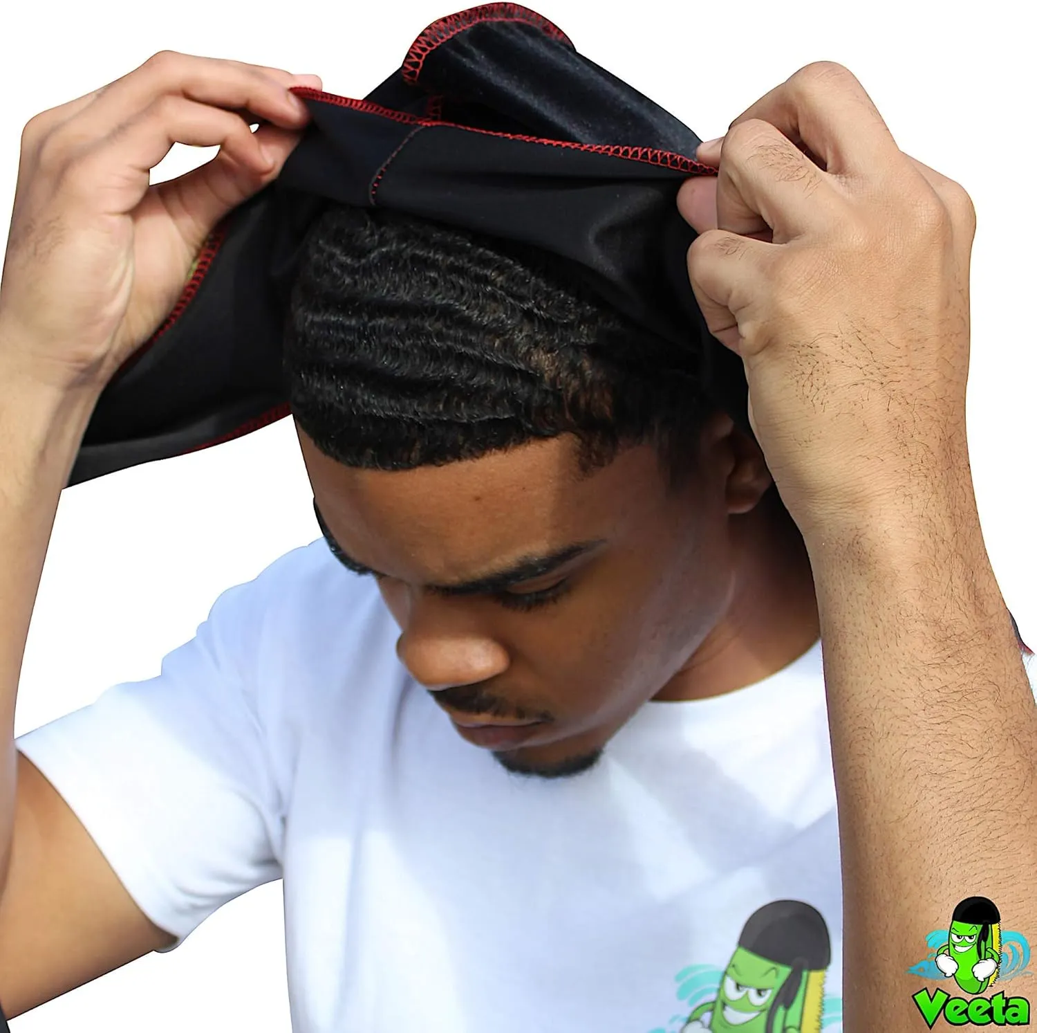 Veeta Superior Velvet Durag - Soft Velvet Durags for Men & Women, Long Double Wide Straps, Silky Durag Liner, Triple Stitched