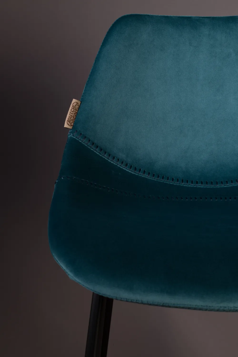 Velvet Upholstered Counter Stools (2) | Dutchbone Franky