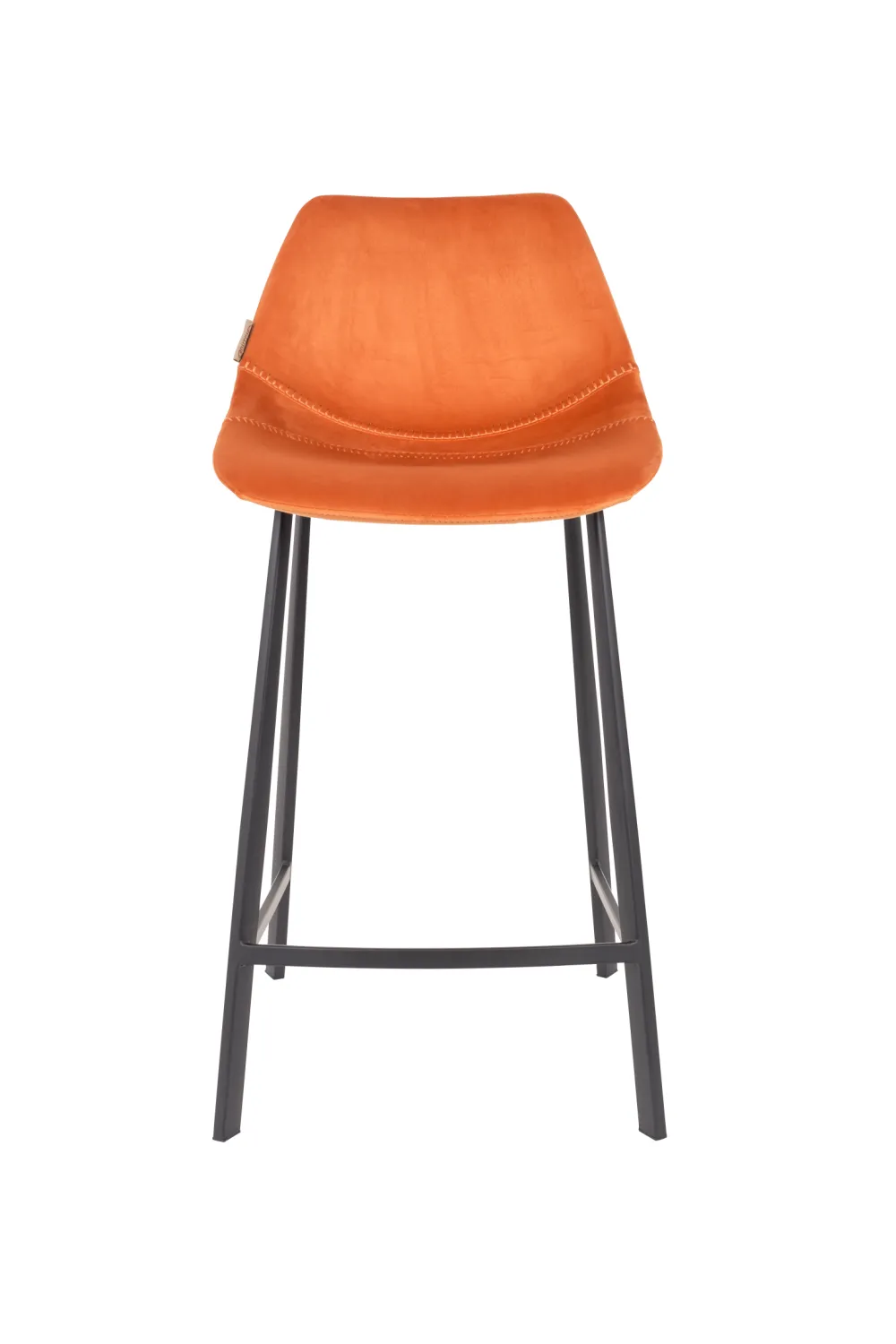 Velvet Upholstered Counter Stools (2) | Dutchbone Franky