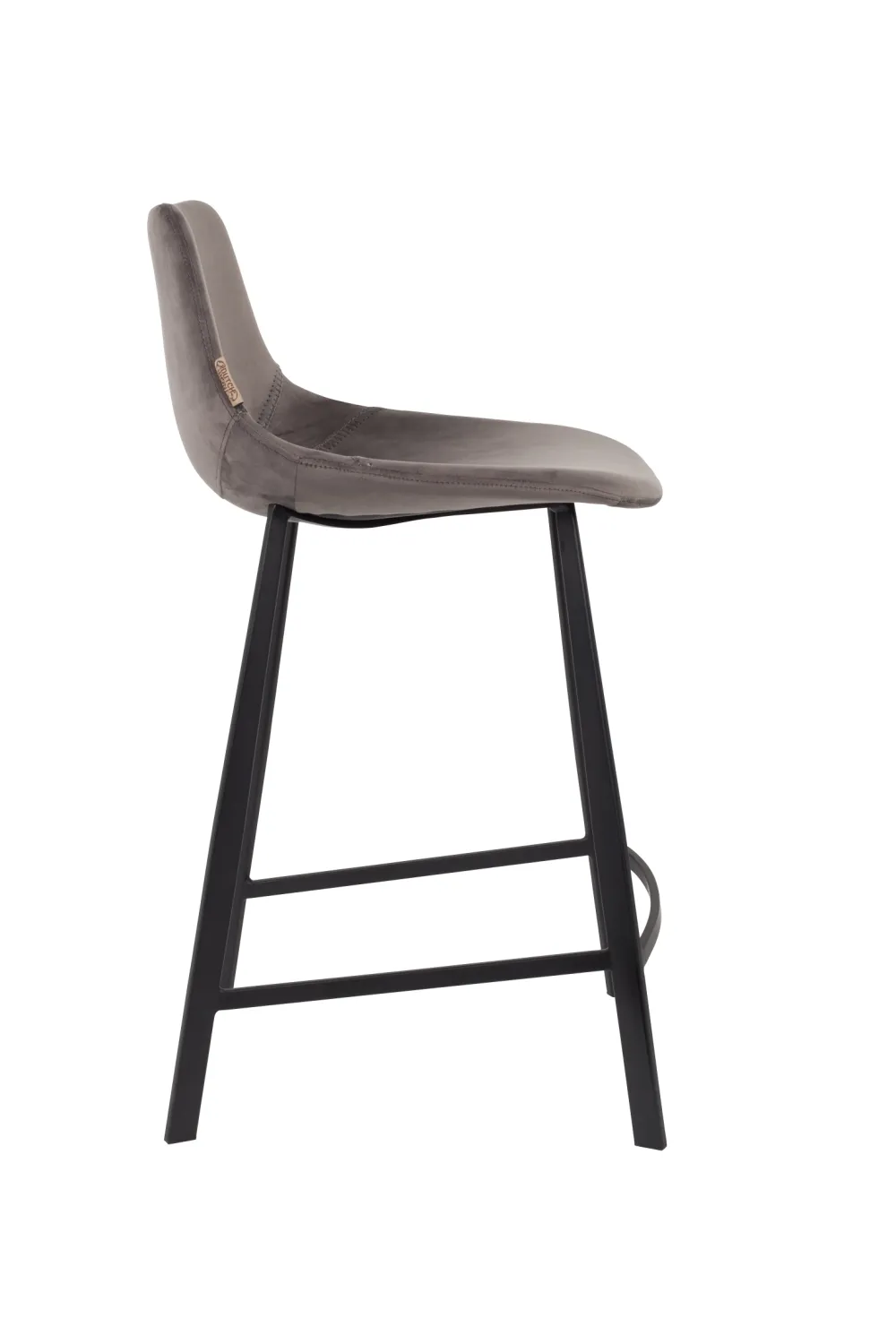 Velvet Upholstered Counter Stools (2) | Dutchbone Franky