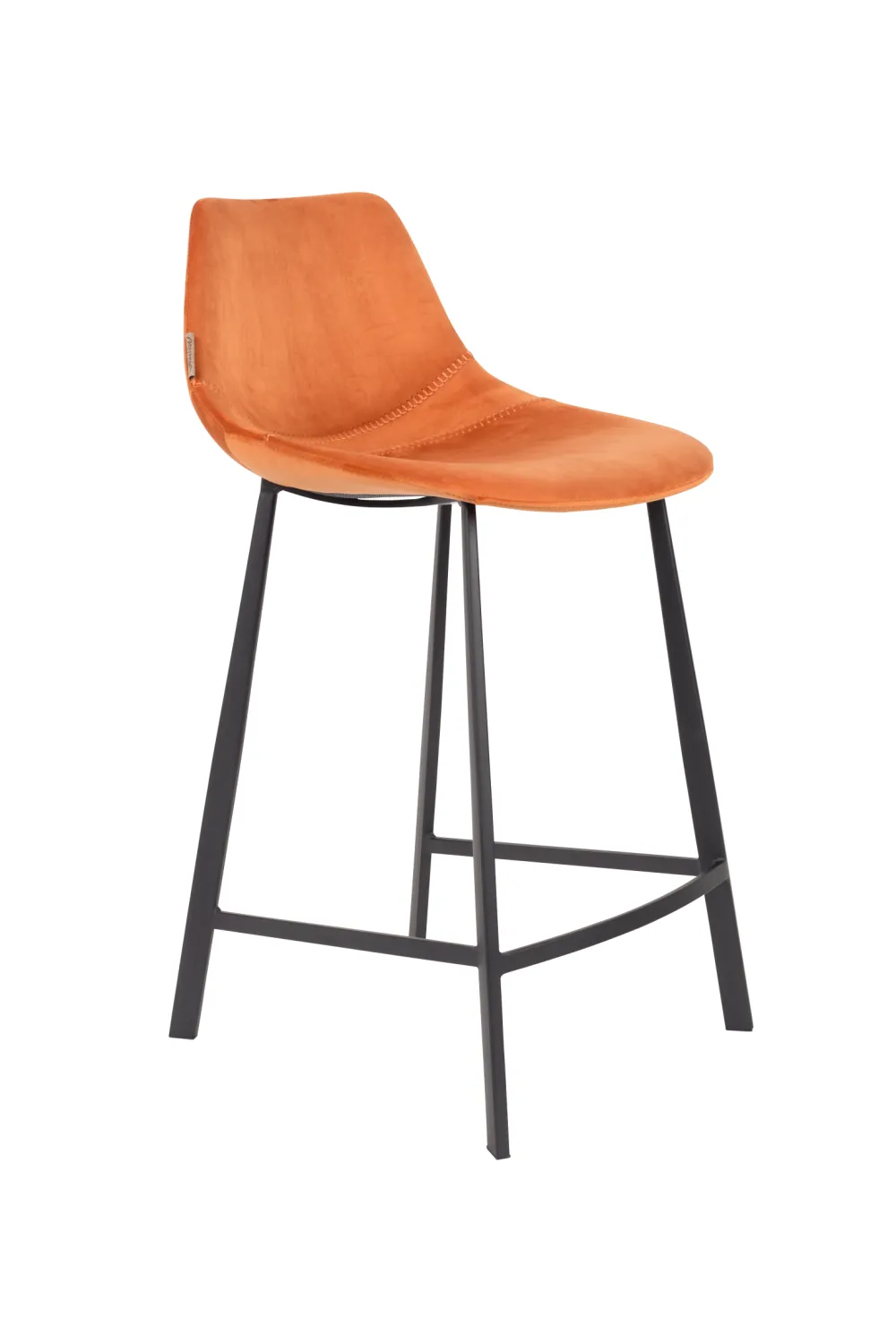 Velvet Upholstered Counter Stools (2) | Dutchbone Franky