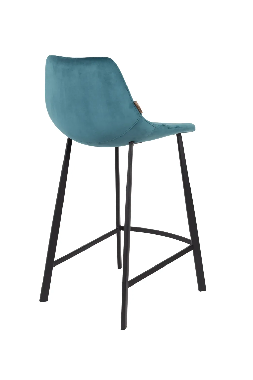 Velvet Upholstered Counter Stools (2) | Dutchbone Franky