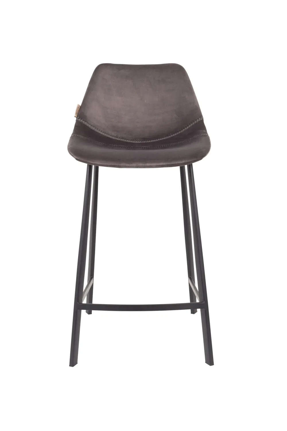 Velvet Upholstered Counter Stools (2) | Dutchbone Franky