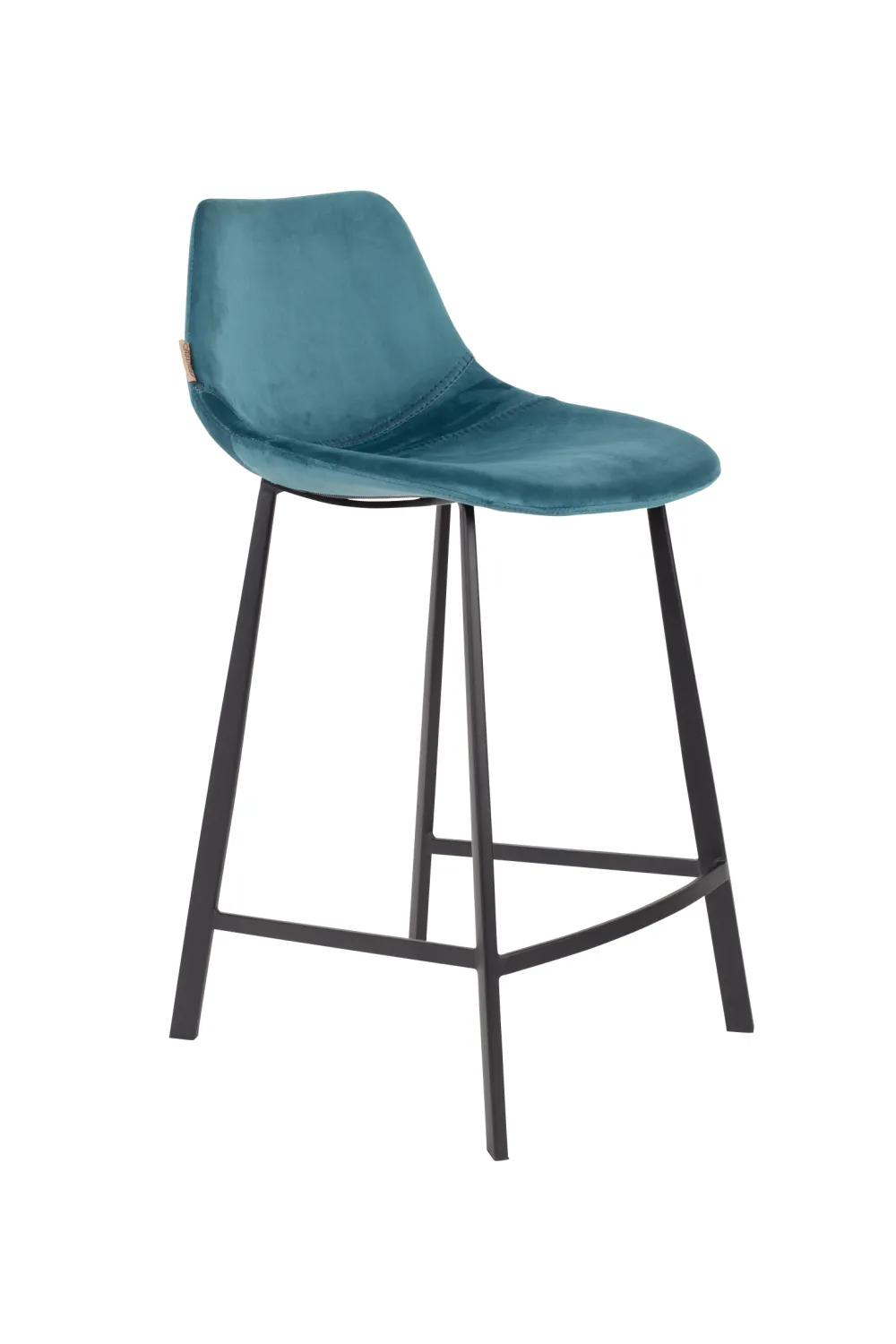 Velvet Upholstered Counter Stools (2) | Dutchbone Franky