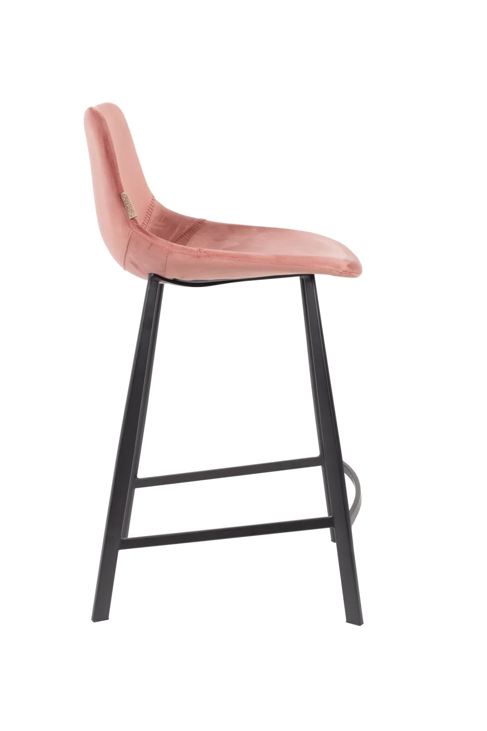 Velvet Upholstered Counter Stools (2) | Dutchbone Franky