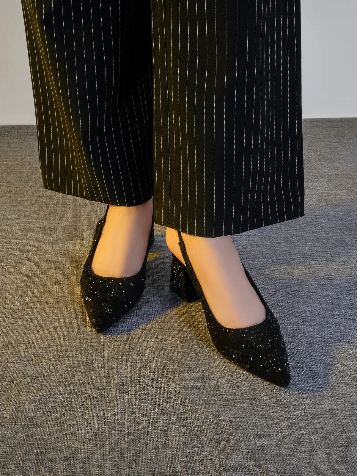 Women "BOLIVIA" Slingback Pointy Toe Sandals