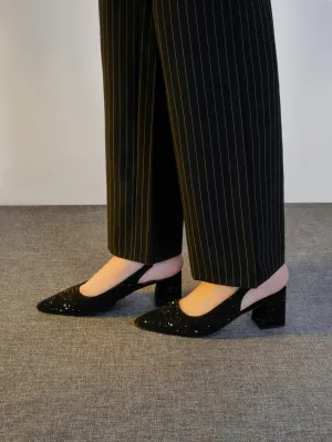 Women "BOLIVIA" Slingback Pointy Toe Sandals
