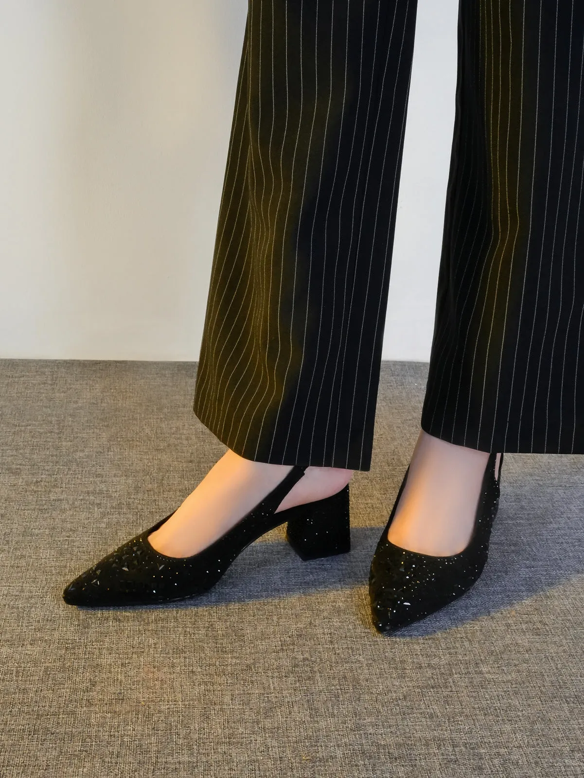 Women "BOLIVIA" Slingback Pointy Toe Sandals