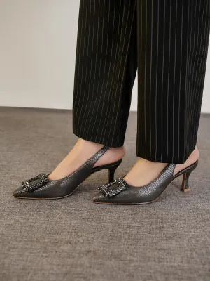 Women "GINTAN" Pointed Toe Heels Sandals