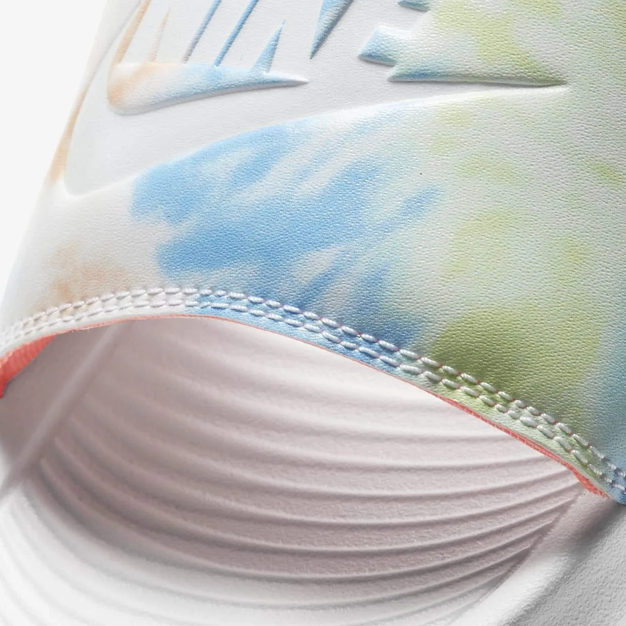 Women's Nike Victori One "Tie Dye" Print Slides (Bright Mango/Sapphire/Lime)(CN9676-101)